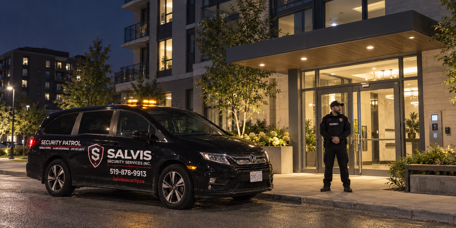 Salvis Security apartment building and lobby security